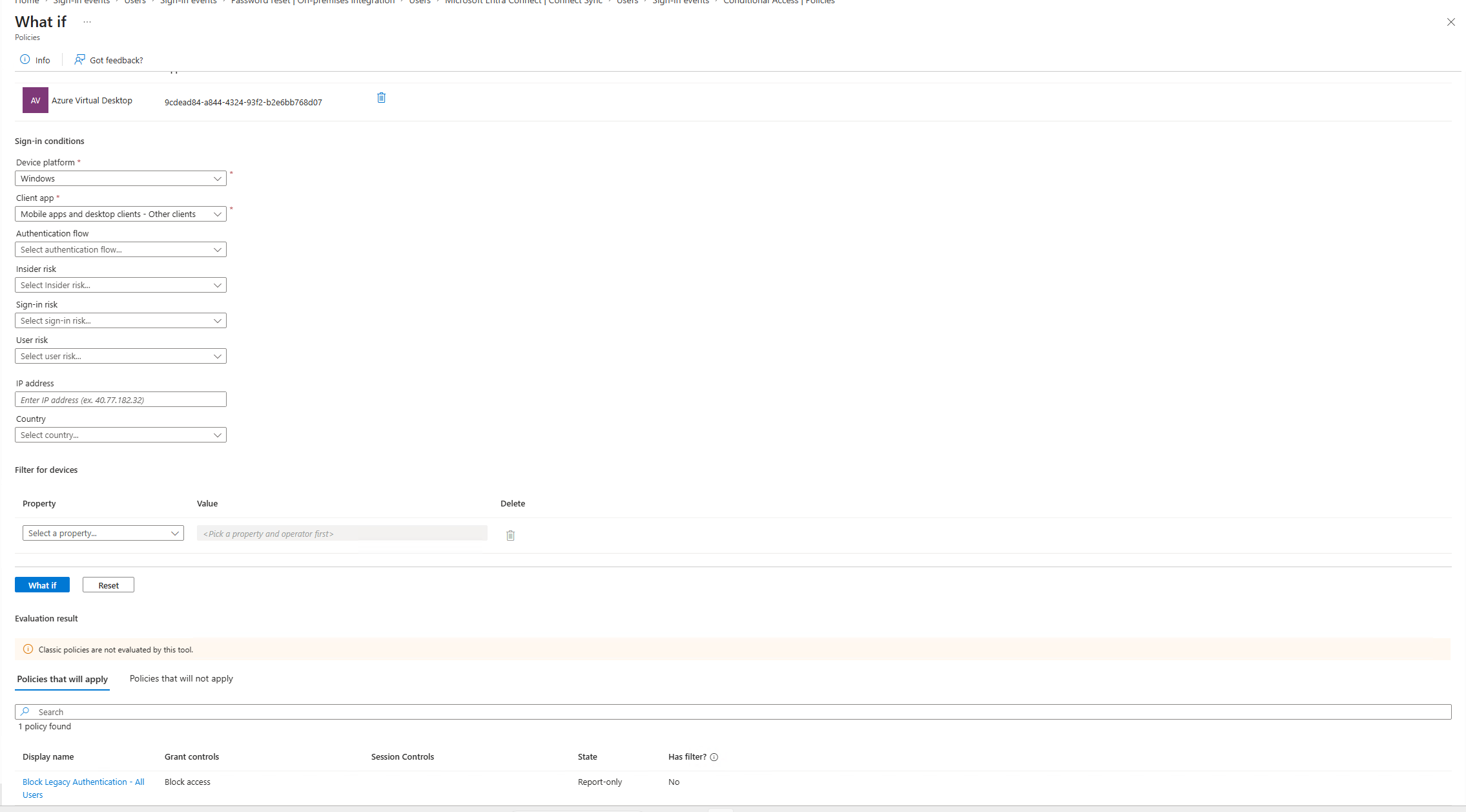 What-If tool Other Clients validation