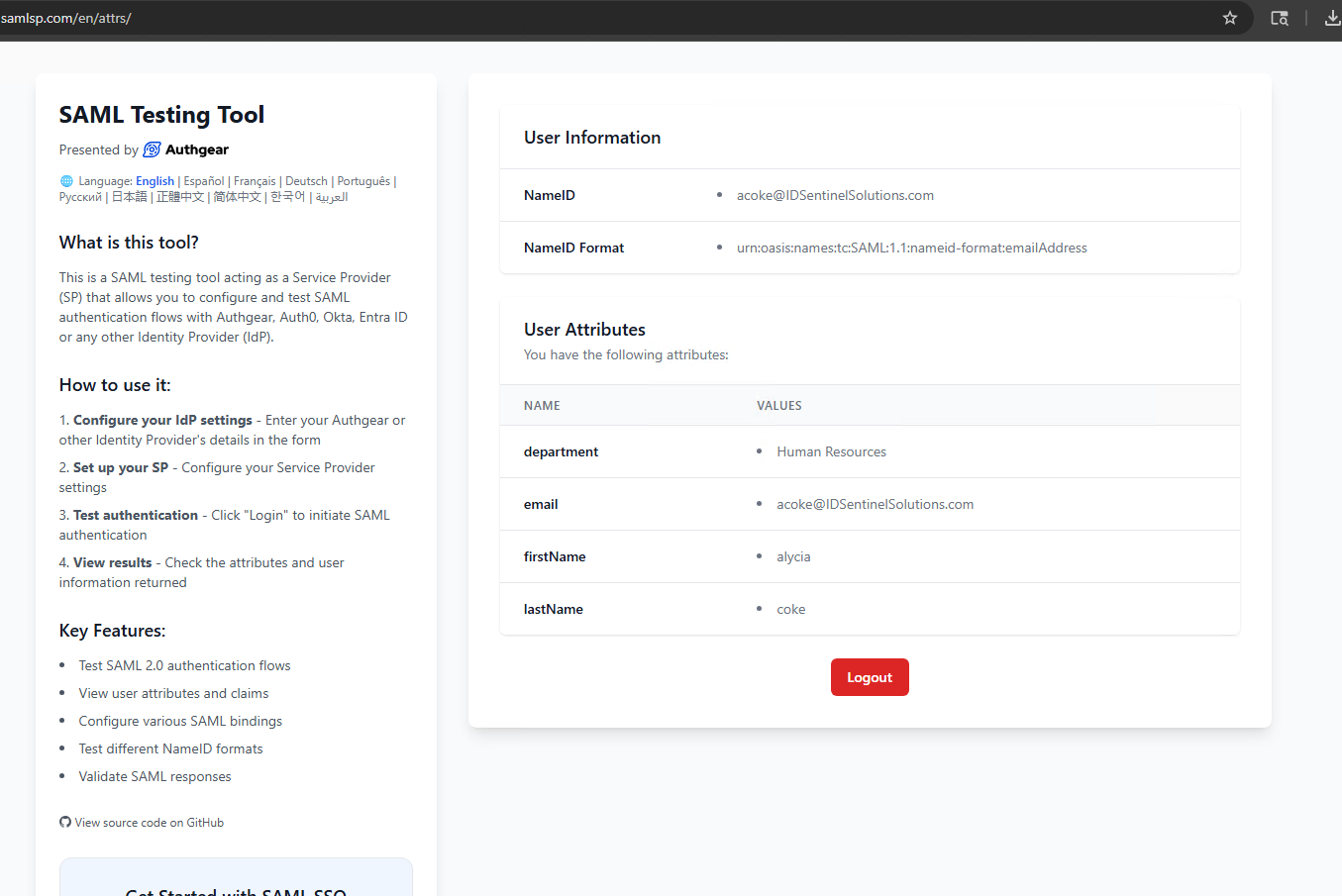 SP-initiated login flow
