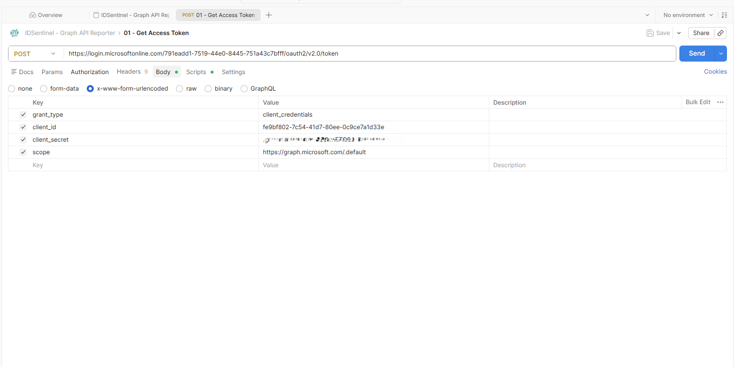 OAuth2 token request in Postman