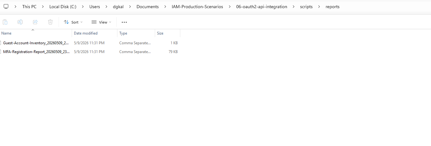 Timestamped CSV exports generated