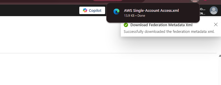 Federation Metadata XML downloaded
